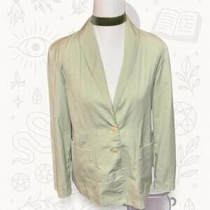 True Vintage Light Green Blazer Jacket Large